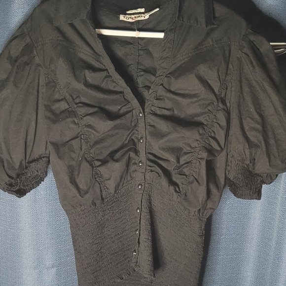 Light Weight Ruffled and Puff sleeve Jacket - Picture 1 of 5